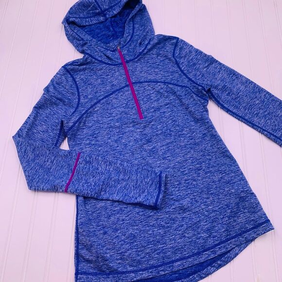 Z By Zella Women's Frost Tech Half‎ Zip Hoodie Sz S Pullover Sweater Purple - Picture 1 of 7